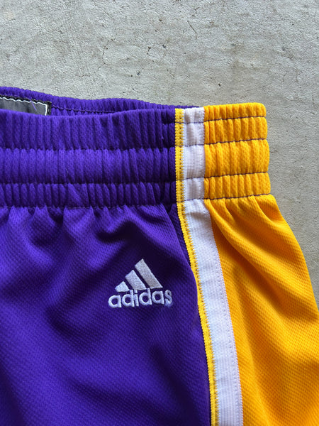 2010/11 LA Lakers Adidas NBA Basketball Shorts - M