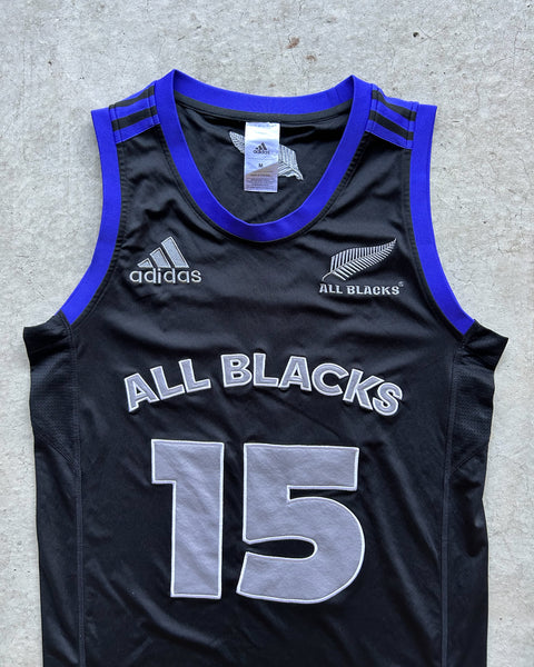 2015 New Zealand All Blacks Adidas Basketball Jersey - M