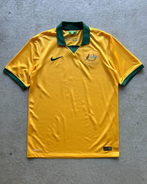 2014 Australia Socceroos Home Nike Football Shirt - M