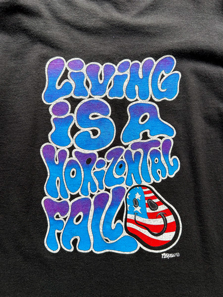 Vintage 1993 The Black Crowes - Living is a Horizontal Fall Long Sleeve T-Shirt - L