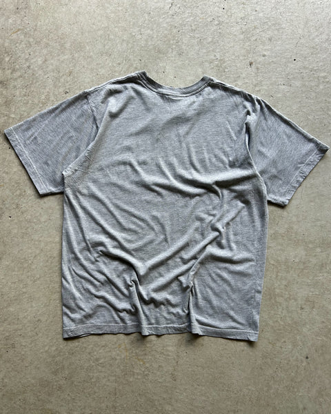 Vintage Nike Embroidered Swoosh Grey T-Shirt - L