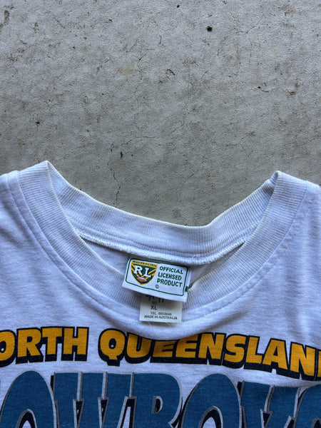 Vintage North Queensland Cowboys Full Boar NRL T-Shirt - L