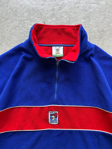 Vintage 2000s Newcastle Knights NRL Fleece 1/4 Zip - XXL