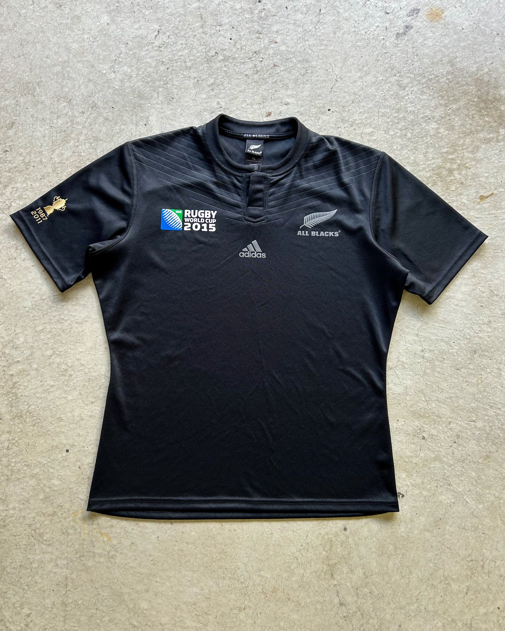 2015 New Zealand All Blacks World Cup Rugby Jersey - XL