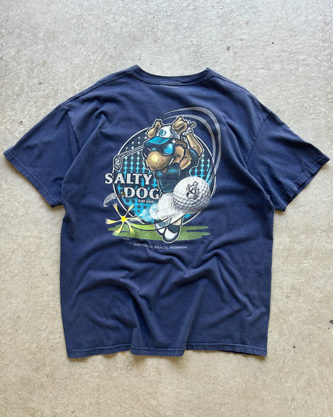 Vintage 2002 Salty Dog Surf Shop T-Shirt - XL