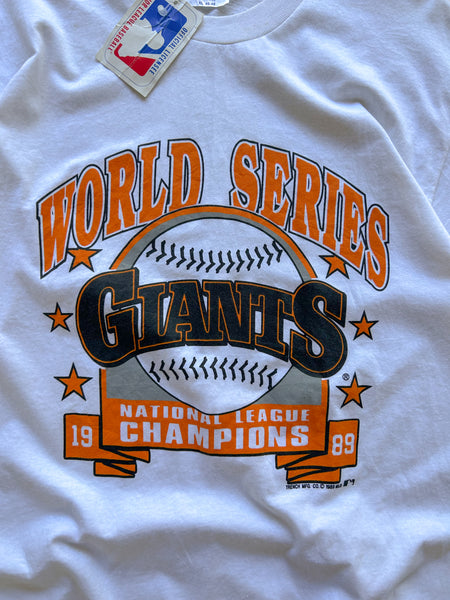 Vintage DEADSTOCK 1989 San Francisco Giants National League Champions MLB T-Shirt - L