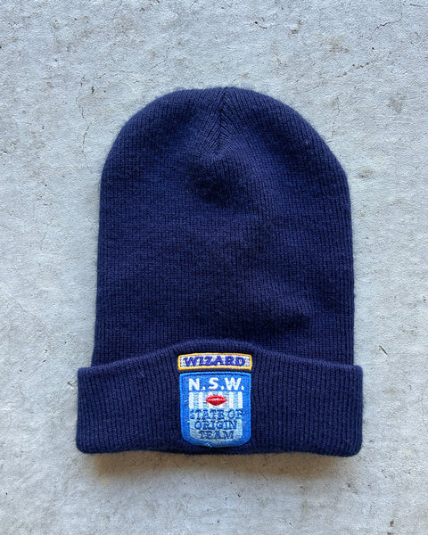 Vintage 1990s New South Wales Blues NRL Beanie