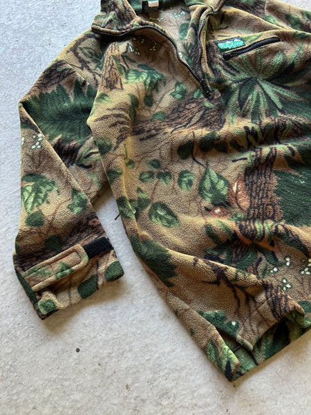 Vintage Ridgeline Camouflage Fleece Jacket - L