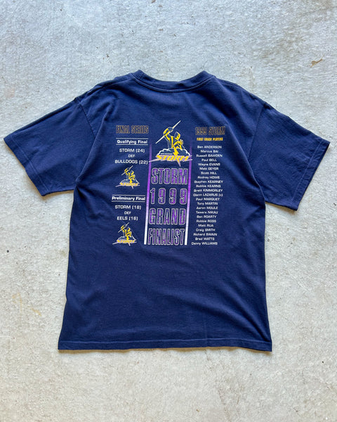 Vintage 1999 Melbourne Storm NRL Grand Finalist T-Shirt - L
