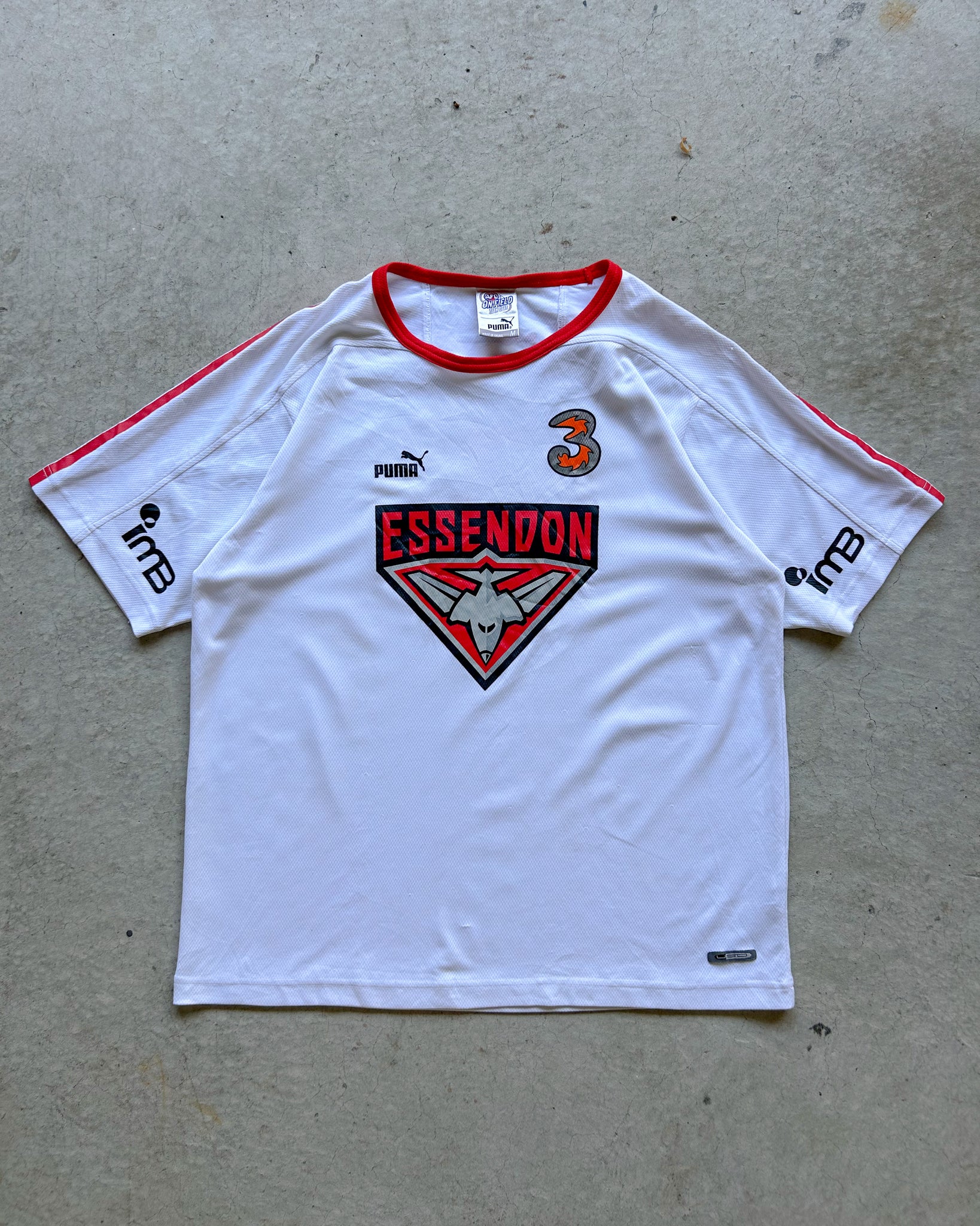 2000s Essendon Bombers Puma Training Jersey - L