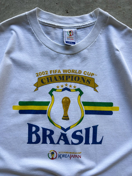 Vintage 2002 Brasil World Cup Champions T-Shirt - XL