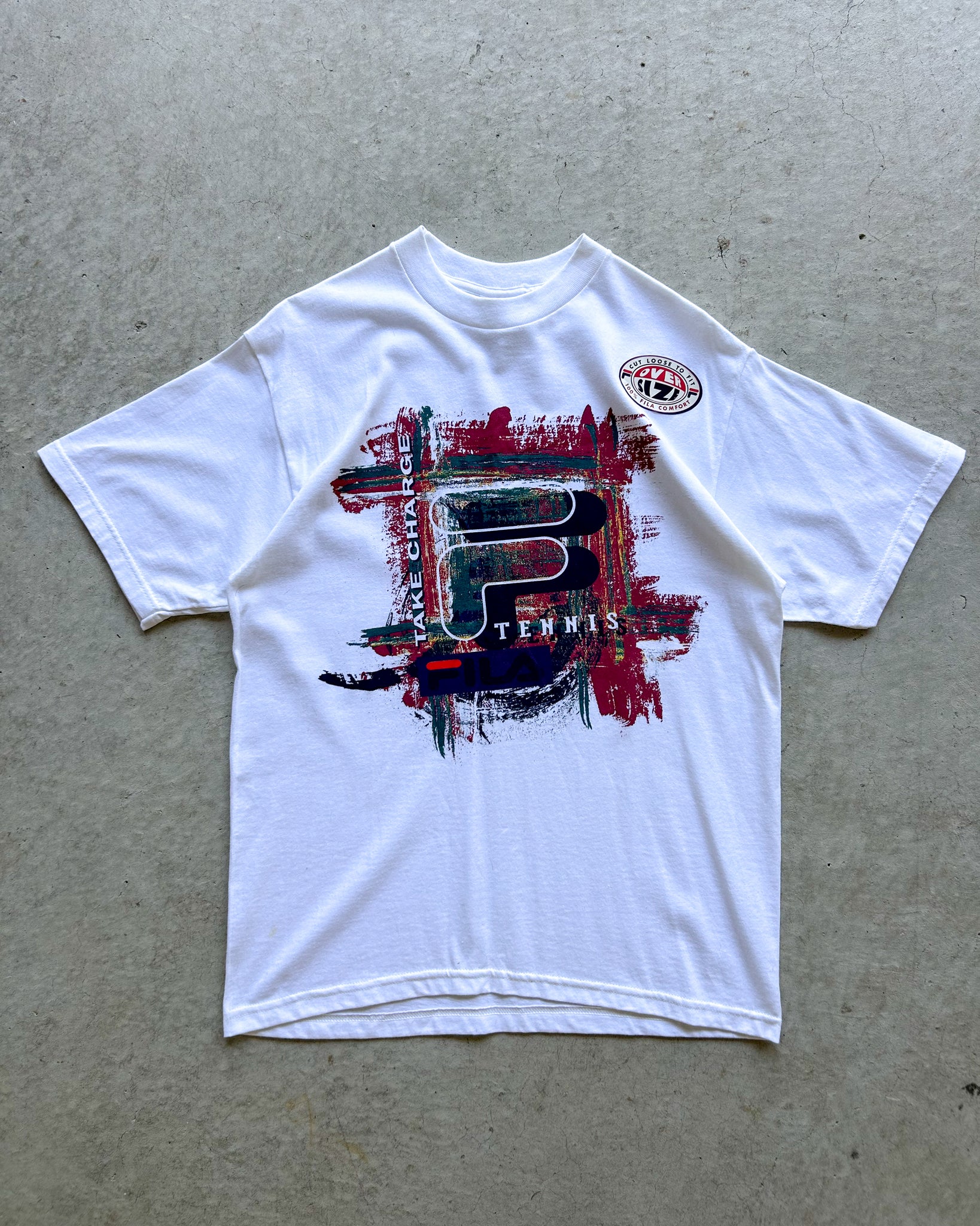 Vintage Deadstock Fila Tennis T-Shirt - S Oversized
