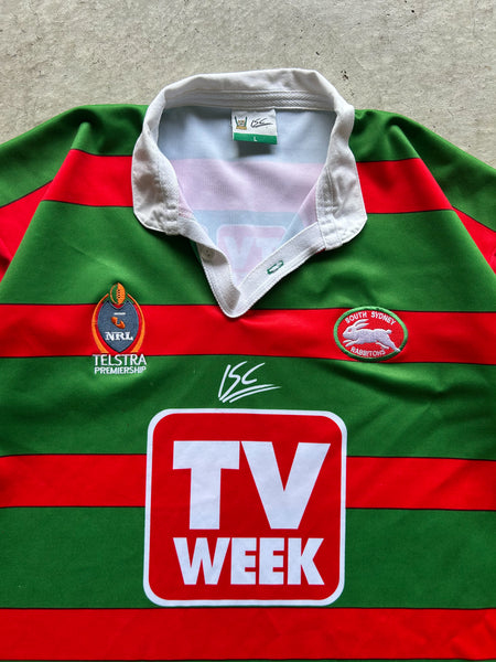 Vintage 2002 South Sydney Rabbitohs Home NRL Jersey - L
