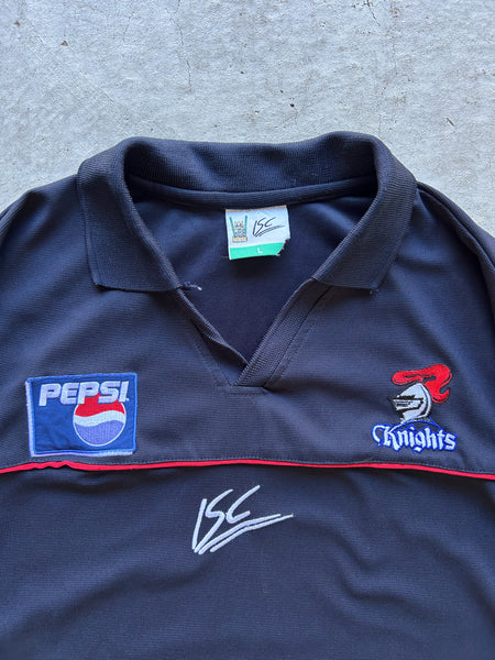 Vintage 2000s Newcastle Knights SG Ball NRL Polo Shirt - L