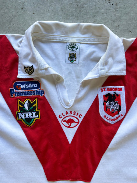 Vintage 2001 St George Illawarra Dragons Home NRL Jersey - XL
