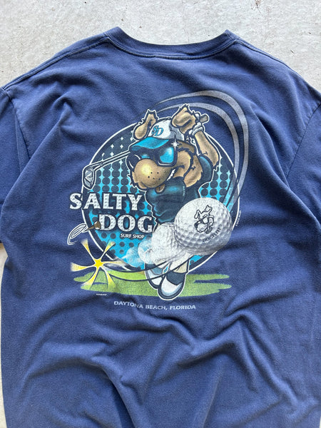 Vintage 2002 Salty Dog Surf Shop T-Shirt - XL