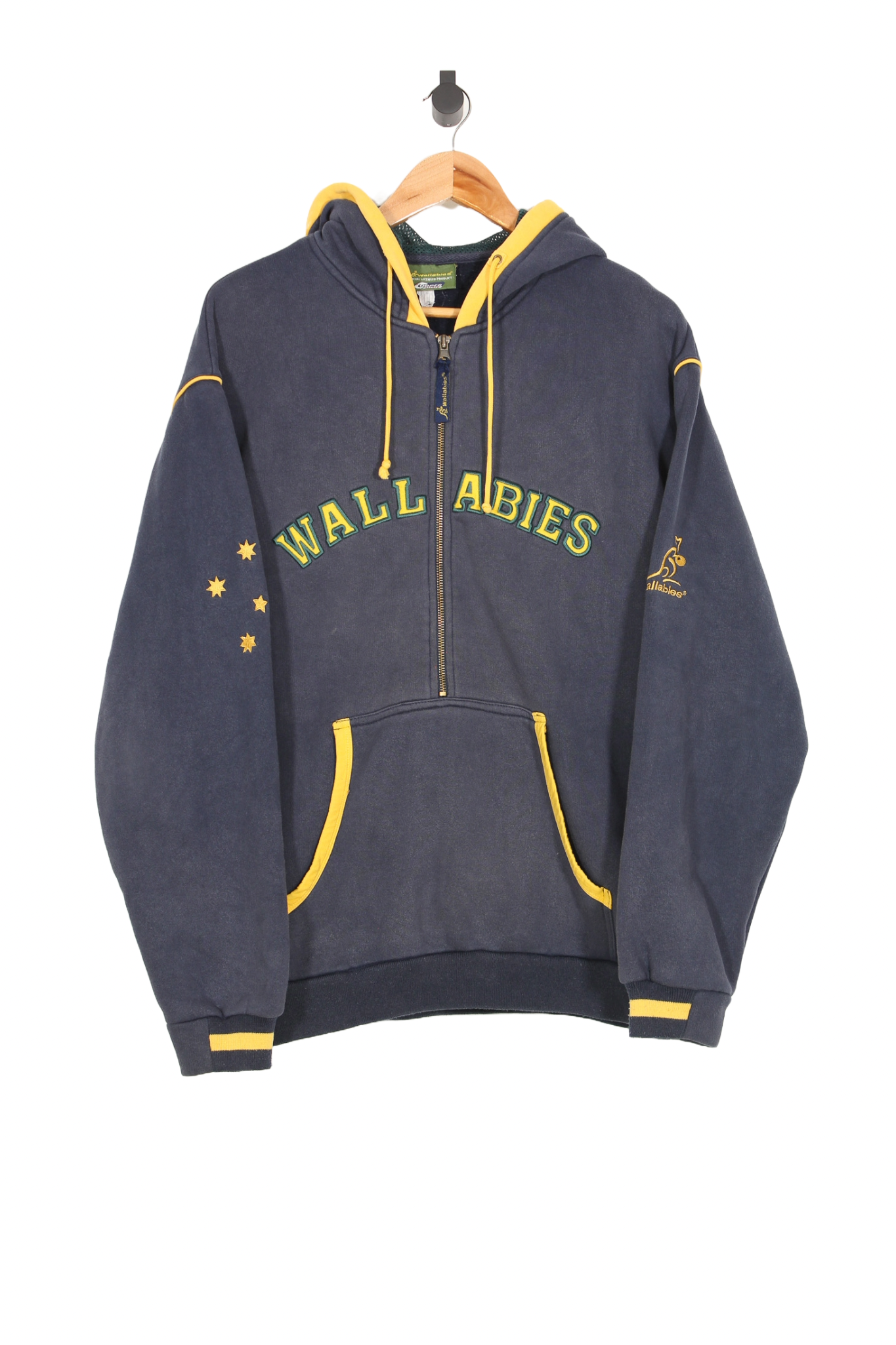 Vintage Wallabies Rugby Union Hoodie - L