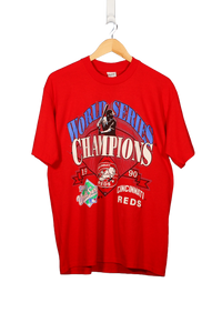 Vintage 1990 Cincinnati Reds World Series Champions MLB T-Shirt - L