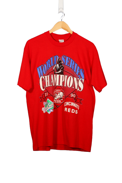Vintage 1990 Cincinnati Reds World Series Champions MLB T-Shirt - L