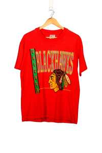 Vintage 1992 Chicago Blackhawks NHL T-Shirt - M