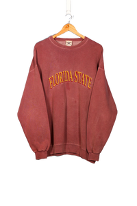 Vintage Florida State Embroidered College Crewneck - XL