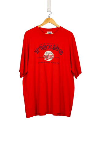 Vintage 2002 Minnestoa Twins Spell Out T-Shirt MLB - XXXL