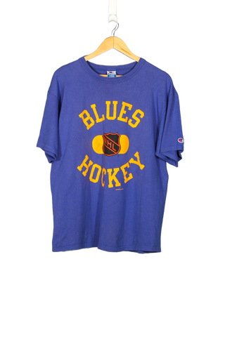 Vintage 1993 St. Louis Blues Hockey NHL T-Shirt - L Oversized
