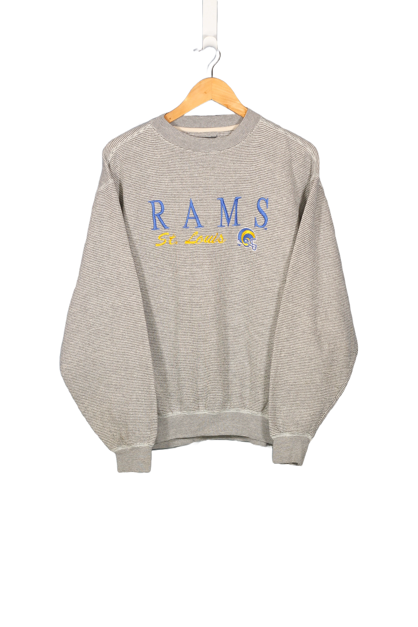 Vintage St. Louis Rams Embroidered NFL Crewneck - M