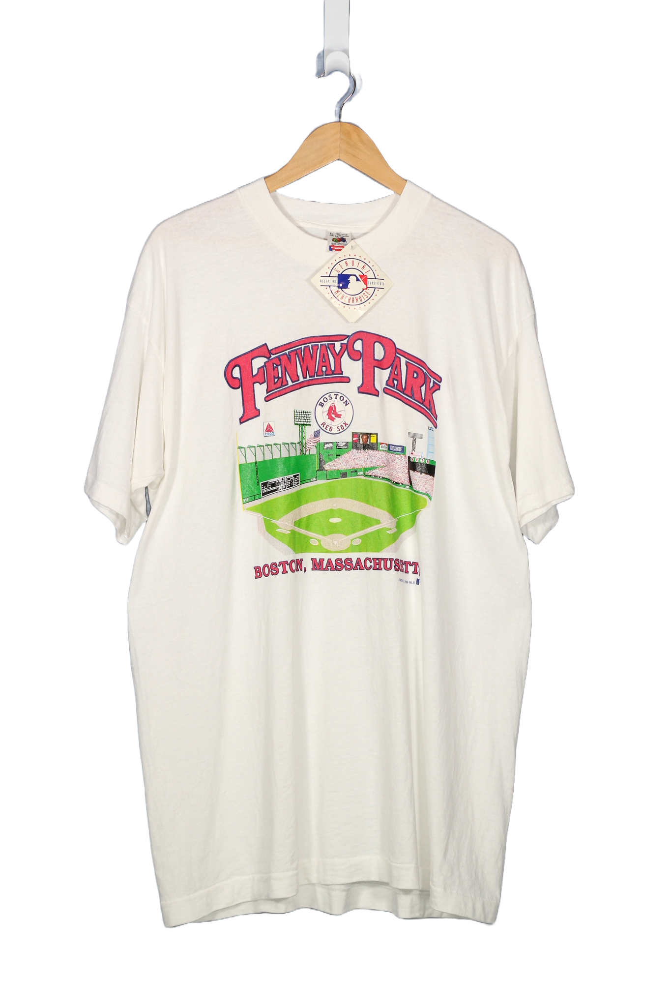Vintage 1989 DEADSTOCK Boston Red Sox Fenway Park MLB T-Shirt - XL