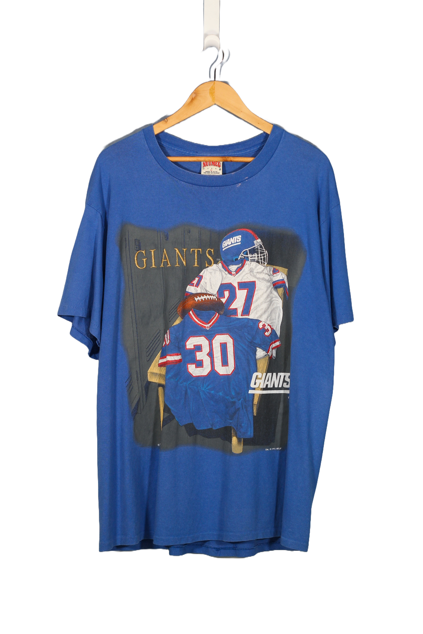 Vintage 1993 New York Giants Locker Room NFL T-Shirt - XL