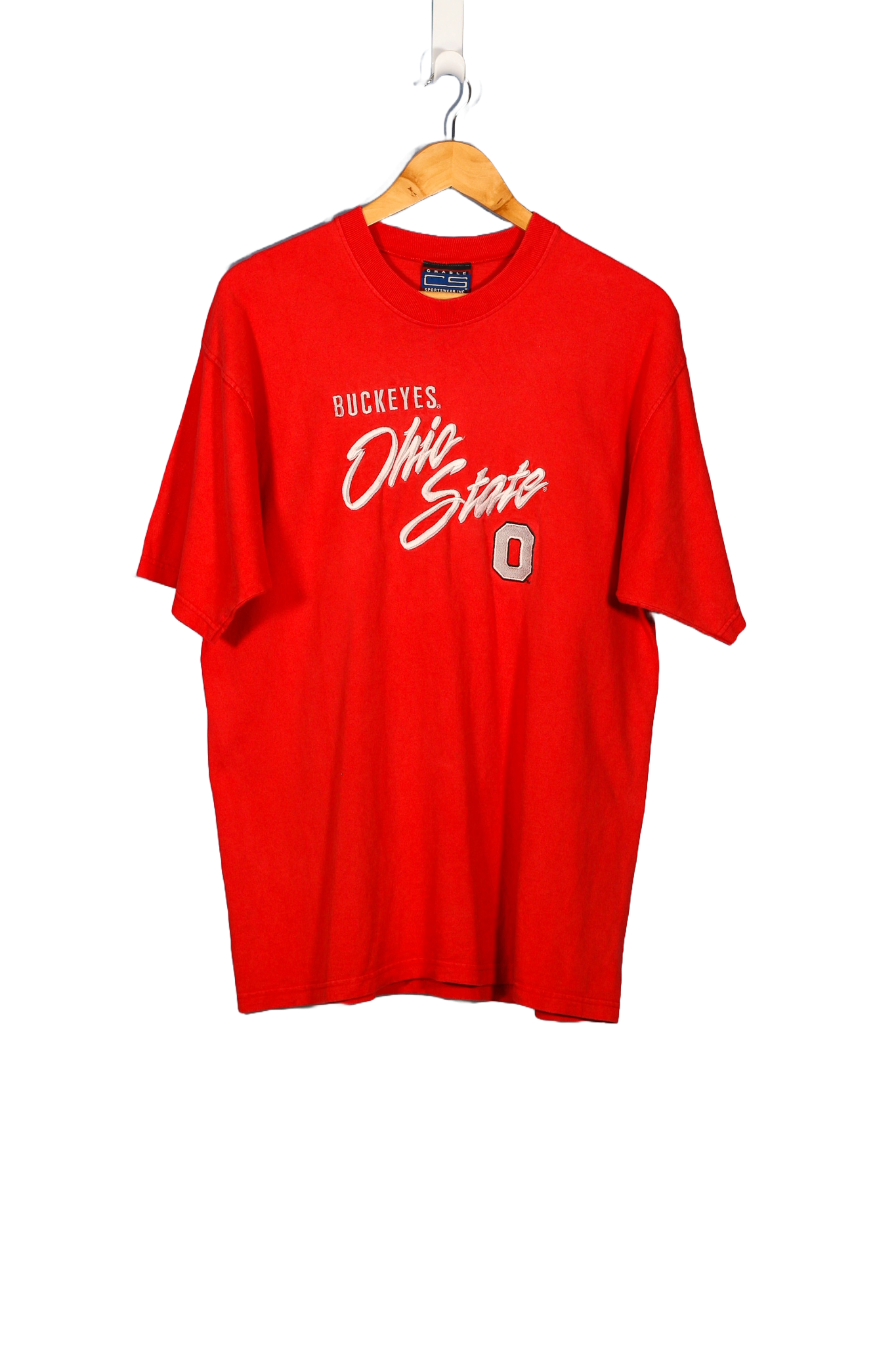 Vintage Ohio State Buckeyes Embroidered College T-Shirt - L