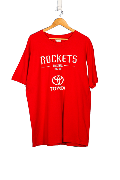 2005 Houston Rockets Toyota T-Shirt Toss NBA T-Shirt - XL