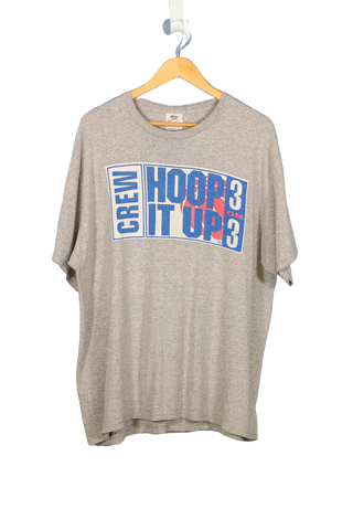 Vintage Hoop It Up Crew Basketbell T-Shirt - L Oversized