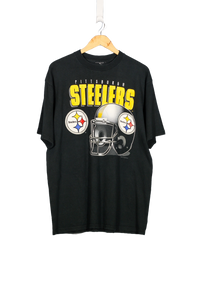 Vintage 1996 Pittsburgh Steelers Helmet NFL T-Shirt - XL