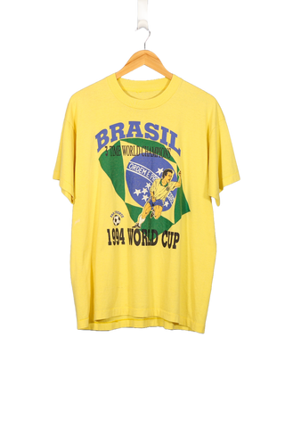 Vintage 1994 Brasil World Cup T-Shirt - L