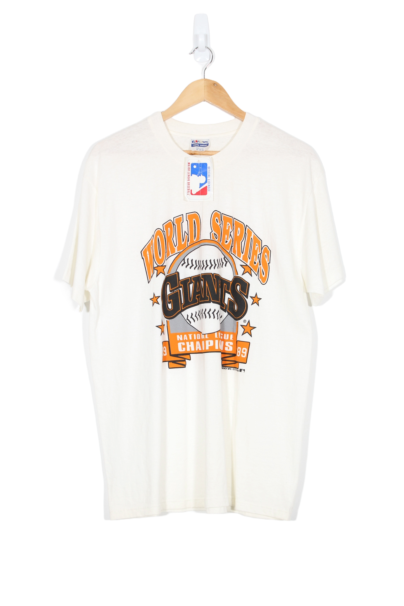 Vintage DEADSTOCK 1989 San Francisco Giants National League Champions MLB T-Shirt - L