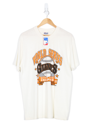 Vintage DEADSTOCK 1989 San Francisco Giants National League Champions MLB T-Shirt - L