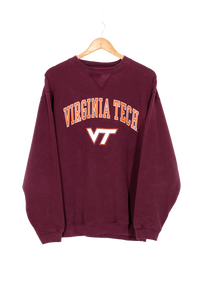 Vintage Virginia Tech College Crewneck - L