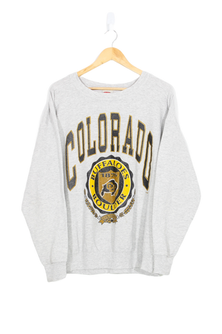 Vintage Colorado Buffaloes College Crewneck - L
