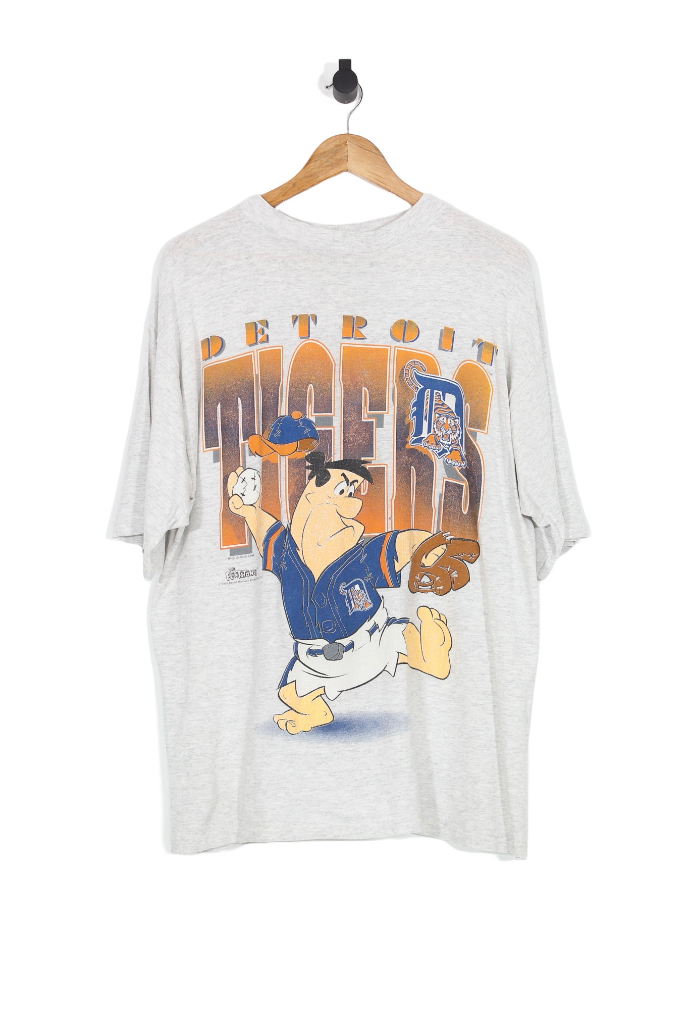 Vintage 1994 Detroit Tigers Fred Flintstone MLB T-Shirt - L