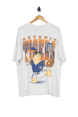 Vintage 1994 Detroit Tigers Fred Flintstone MLB T-Shirt - L