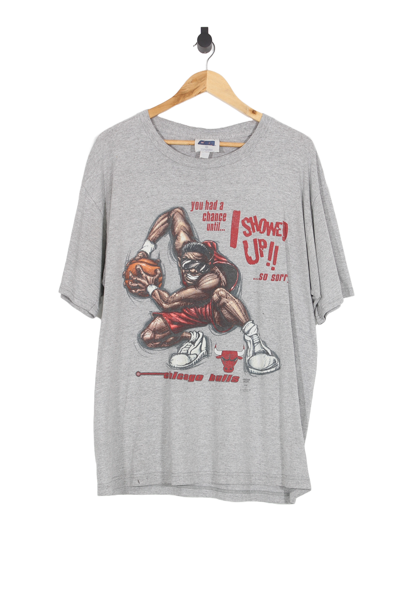 Vintage Chicago Bulls I Showed Up NBA T-Shirt - L