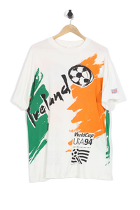 Vintage 1994 Ireland World Cup All Over Print T-Shirt - L