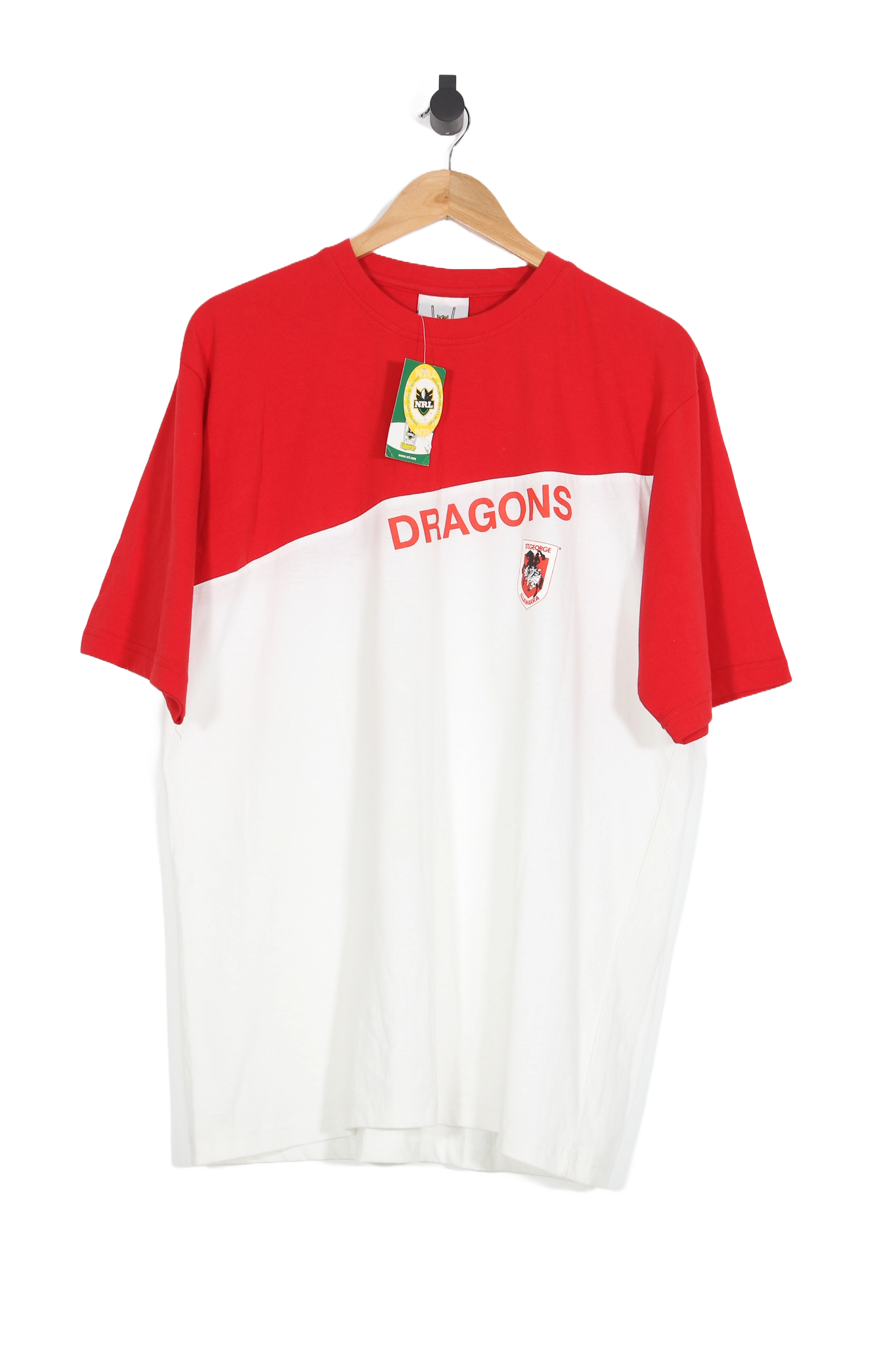 Vintage DEADSTOCK St George Illawara Dragons NRL T-Shirt - L
