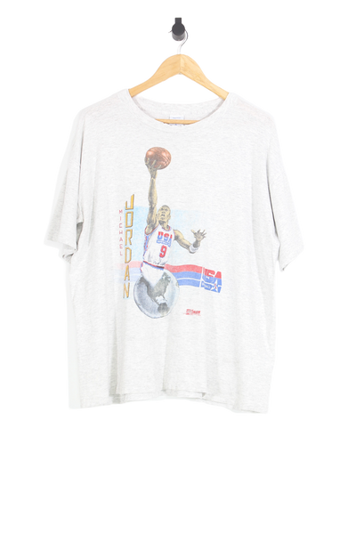 Vintage Michael Jordan USA Basketball NBA T-Shirt - L Oversized (Boxy)