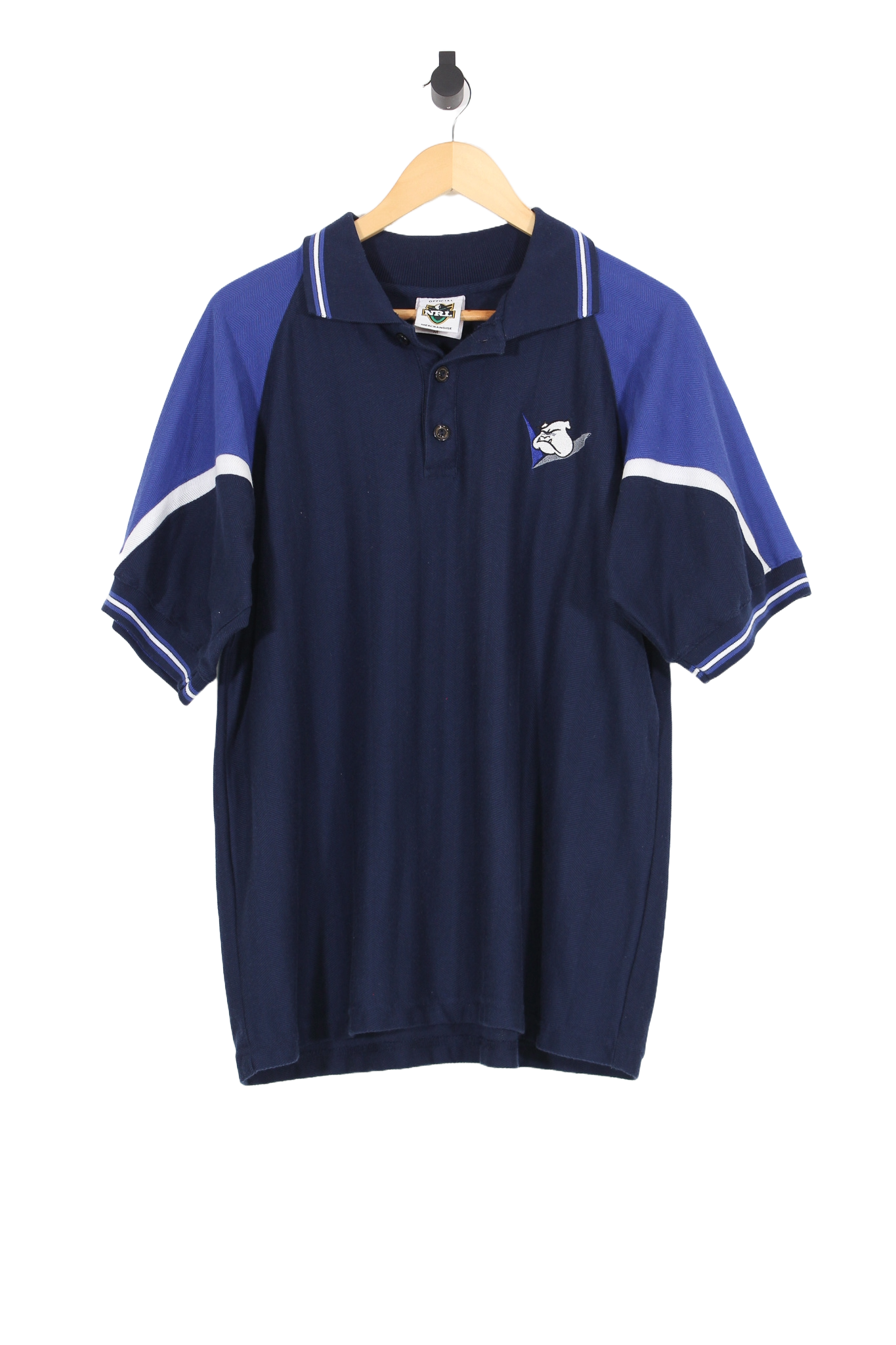 Vintage 1990's Canterbury Bulldogs NRL Polo Shirt - L