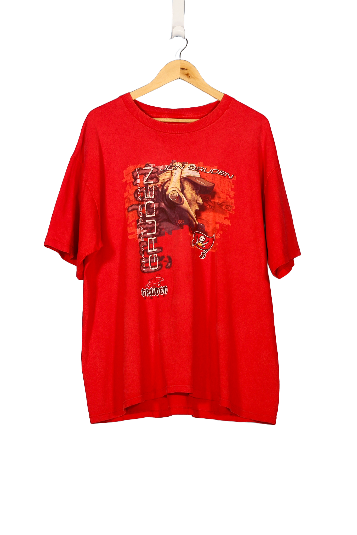Vintage Tampa Bay Buccaneers Jon Gruden NFL T-Shirt - XL