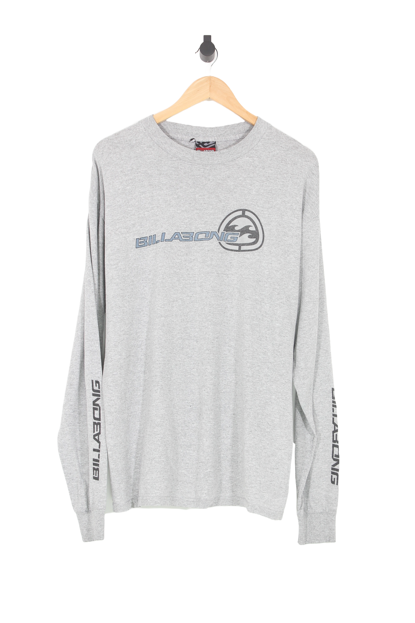 Vintage Billabong Grey Long Sleeve T-Shirt - L