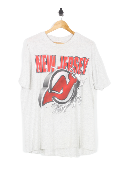 Vintage New Jersey Devils sweatshirt, NHL black graphic crewneck - AU Large