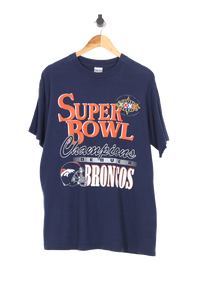 Vintage 1998 Denver Broncos Super Bowl XXXII Champions NFL T-Shirt - L